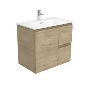 New Fienza Joli Edge Bathroom Vanity 750 Wall Hung Vanity Scandi Oak JOL75SR
