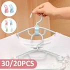 20/30Pcs Clothes Hanger Connector Hooks Plastic Coat Hanger Connector Hangerღ