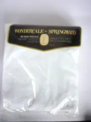 Vintage Springmaid Wondercale No-Iron Percale White Double Fitted Sheet NEW