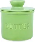 Butter Dish, Butter Crock for Counter with Water Line for Spreadable Butter, ...