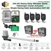 Single Gate Opener, APC Gate Automation w 2 Push Button Switch, 4 Remote Control