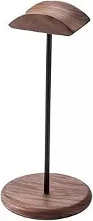 Headset Holder with Aluminum Alloy Support Rod, Headphone Stand for Desk - Gaming Headset Stand with Wooden Support Plate