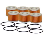 Wix Set of 6 Engine Motor Oil Filters For Honda Motorcycles ATVs Polaris