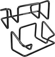 CRILSTYLEO 2pcs Elegant Business Card Holder Desktop Organizer Sturdy Iron Name Card Rack for Office Capacity Business Accessories Modern Display Stand for