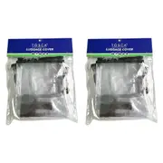 2x Tosca Clear Travel Accessories Luggage Suitcase XL Protector/Cover 20x15cm