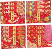 PLAFOPE 12pcs Japanese Spring Festival Red Packet Japanese Red Envelope New Year Supplies Lunar New Year Envelope Chinese Hong Bao Lucky Money Envelopes Paper New Year Items Rabbit