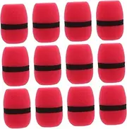 HYTROVE 12pcs Handheld Microphone Covers: Noise Reduction Windscreen Sponge Sleeves - Mic Shield for Karaoke Interviews Presentations