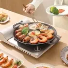 Non-Stick Roastig Frying Pan 30cm Barbecue Plate Round Grill Pan Camping