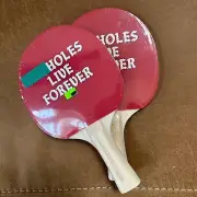Set of 2 Assholess Live Forever Ping Pong Table Tennis Paddles Sealed Brand New