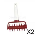 2x Docker Roller, Pin Puncher Biscuit Wheel Roller, Docking Tool for Cookie