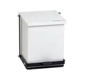 Detecto P-24 White 24 Qt Step-On Can