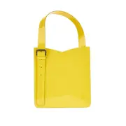 [AUTENTICA 504] AUTENTICA 504 Patent leather 'Iron' tote bag Woman One Size One Size Yellow