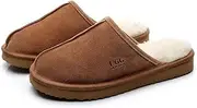 Best Gift Choice UGG 1978AUS Classic Men's Slippers - Australian Sheepskin Anti-Slip Winter Home Cozy Warm