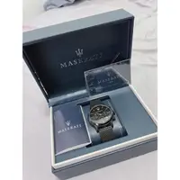 在飛比找蝦皮購物優惠-MASERATI WATCH 瑪莎拉蒂手錶 3眼鋼鍊款