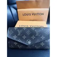 在飛比找蝦皮購物優惠-二手Louis Vuitton- LV發財包 長夾（保證正品