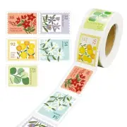 1 Roll Jar Label Sticker Adhesive Sticker Vintage Flower Label Sticker