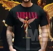 Nirvana In Utero t-shirt unisex album band Tee fan gift