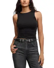 Good American Ruched Tank Top