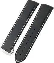 [TIOYW] Rubber Silicone Watchband For Omega Seamaster GMT Diver 300 Speedmaster Hamilton 19mm 20mm 21mm 22mm Watch Strap