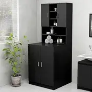 Washing Machine Cabinet Black 70.5x25.5x90 cm,Washer & Dryer Accessories 22KG-808387