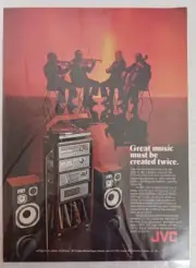 1978 JVC Home Stereos - 4 Man Orchestra Classical Musicians - Print Ad Photo