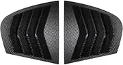 Compatible for BMW E90 Car Styling Rear Window Louvers 3 Series 320i 325i 320d 330i 335i Rear Triangle Window Shade Spoiler Bodykits 05-12(Carbon Look)