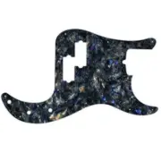 Pickguard Fender 4 String American Professional Precision Bass black abalone