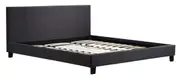 King Linen Fabric Bed Frame Grey