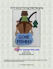 Gone Fishing-Fisherman Wall Hanging-Plastic Canvas Pattern or Kit