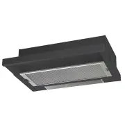 Chef 60cm Slide-out Rangehood Black. CRR612DB