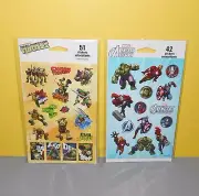 New Nickelodeon Teenage Mutant Ninja Turtles Sticker Sheet w/ Avengers Assemble