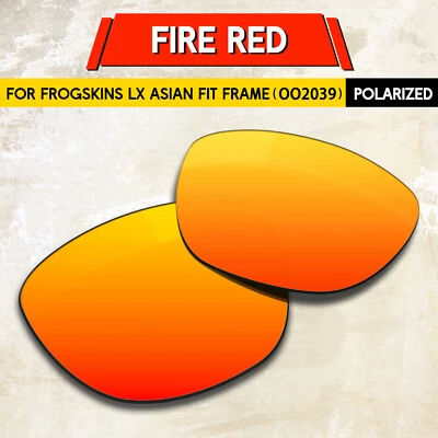 1.5MM POLARIZED Replacement Lenses for Oakley Frogskins LX AF OO2039, Fire Red