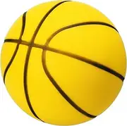 uxcell Silent Basketball, Size 3 No Noise High-Density Foam Dribbling Indoor Basketball for Quiet Dribbling and Indoor Training, Yellow