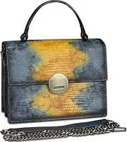 [LRTO] Genuine Leather Satchel for Women Purse Vintage Handmade Top Handle Handbag Retro Designer Crossbody Bag
