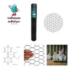 PVC Hexagonal Poultry Netting Chicken Wire 48 inches x 50 feet x 1 inch Mesh ...