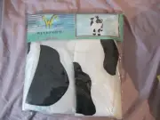 Oxford Nylon Black and White Cow Inflatable Windsock 22" x 27" New Old Stock