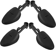 [KOMBIUDA] 2 Pairs Unisex Shoe Trees for Men Inserts for Dress Shoes Sneakers Crease Protector for Travel Storage Lightweight Space Efficient