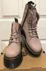 NIB Authentic Dr. Martens Jadon Leather Platform Boots Taupe Size 9