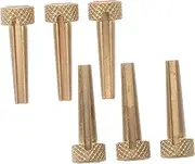 Abaodam 1 Set Guitar Bridge Pins Metal Bridge Pins for Acoustic Guitar with Enhanced Tonal Sustain Firm String Fixation and Convenient Storage Box for