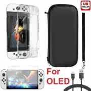 Accessories Case+Shell Cover+Charging Cable+Protector for Nintendo Switch OLED