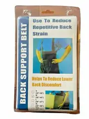 Lower Back Support Belt Elastic Work Lumbar Brace 36-40" Waist Medium SHIPS FAST