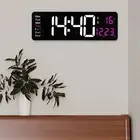 Stylish ABS and Acrylic Material Digital Wall Clock with Remote Control