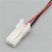 Automotic Connector 2 Pins Female Male 2mm Series Wiring Harness with 15cm Wires(Medium)