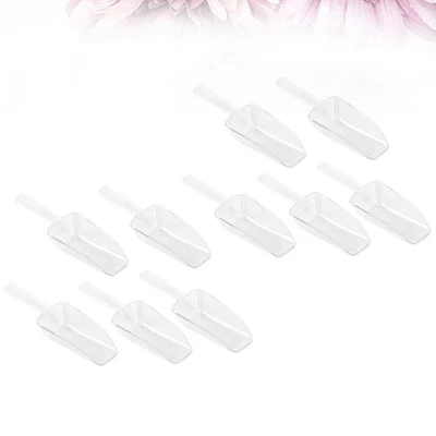 10 PCS Measuring Cup Spatula Food Weighing Scoop Plastic for Ice Child