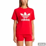 ADIDAS 女 圓領T TREFOIL TEE 紅 深藍 -IR9536 IR9537