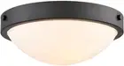 Black Flush Mount Ceiling Light Milk Glass Shade Ceiling Light Fixture Farmhouse