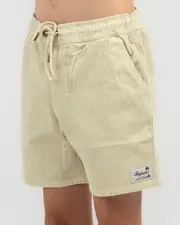 [Skylark] Skylark Boys' Cords Elastic Waist Shorts in Off White Size 16 16 Off White