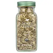Simply Organic, Fennel Seeds, 1.90 oz (54 g)