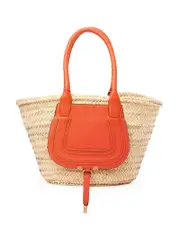 Chloé Medium Marcie Basket in Rusted Orange