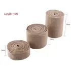 10M Woven Rustic Hessian Jute Burlap Fabric Ribbon Table Runner Wedding Decor